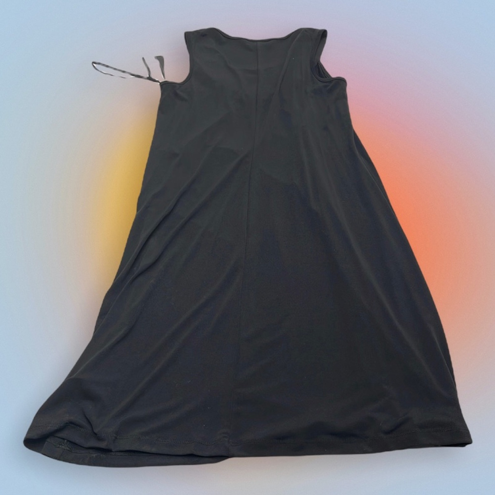 Ab Studio Women’s Small Black / Gold Sleeveless Stretchy Dress — image 3 of 4
